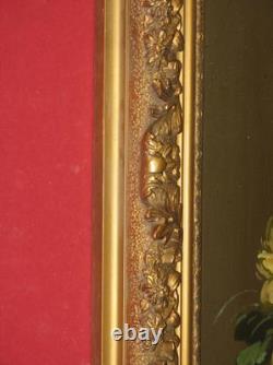 Bouquet De Fleurs, Peinture à l'Huile Sur Bois époque 20ème