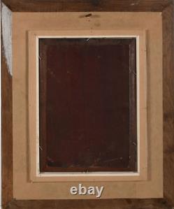 CHRIST huile sur Acajou école Française 19e tableau peinture vintage antique