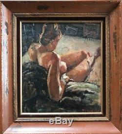 Camille Descossy Tableau Hsp Peinture Nu Féminin 1950 Ceret