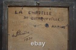Chapelle de Querqueville (50). A. Pélissier. Huile sur bois. 1930. Cherbourg