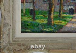 Charles Henri Verbrugghe 1877-1974. École Belge. Le béguinage de Bruges