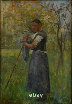 Charles-Joseph Beauverie 1839-1924. Jeune paysanne