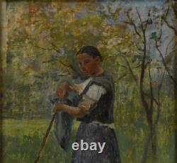 Charles-Joseph Beauverie 1839-1924. Jeune paysanne