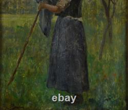 Charles-Joseph Beauverie 1839-1924. Jeune paysanne
