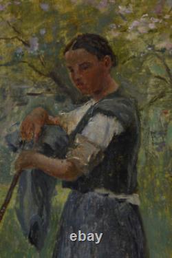 Charles-Joseph Beauverie 1839-1924. Jeune paysanne