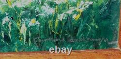 Charmantes Peintures Impressionnistes 1920 Paysages Printaniers Signature