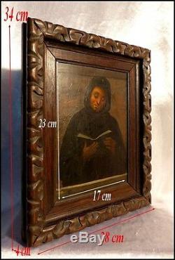 Doubles Portraits Moine Franciscain & Autoportrait du Peintre F. Pagnoti Italie