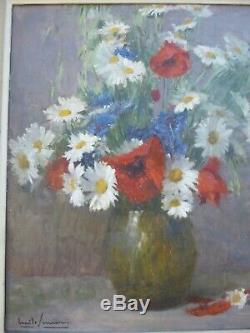 EMILE SIMON(1890-1965) Bouquet de fleurs