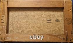 E. Giolfo (actif fin XIX? S.) Paysage lacustre italien Huile sur bois signée