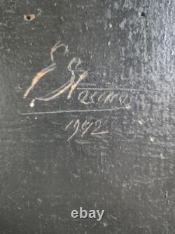 École Belge XX° Huile Sur Panneau Moulin en Brabant Wemmel