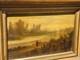 Ecole Française Du Xixe Paysage De Rivière. Peinture Huile Sur Panneau De Bois