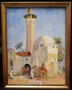 Édouard RICHARD tableau orientaliste mosquée Afrique Nord Algérie orientalisme
