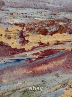 Émile Beaussier 1874-1943 Huile sur Panneau Rochers Rouges Agay Marine Signée