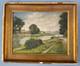 &Eacute;mile Chaperon (1868 1946) Huile Sur Bois Sign&eacute;e Paysage La Marne Xx