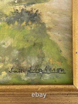 Émile Chaperon (1868 1946) Huile sur bois Signée Paysage La Marne XX Émile Chaperon (1868 1946) Huile sur bois Signée Paysage La Marne XX