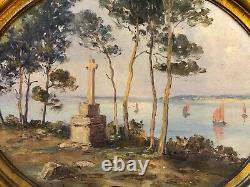 Emile gauffriaud bretagne 2 peintures sur panneau bois
