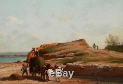 Étienne BILLET peintre tableau paysage marine Marseille Midi France huile bateau