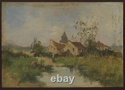 Eugene Galien Laloue Huile Sur Panneau Bois Signée Handsigned Oil On Wood Panel