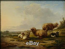 Eugène Verboeckhoven, 1860, Bénézit, Cote Enorme! Les Moutons! Sublime