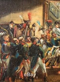 Félix PHILIPPOTEAUX, Napoléon, tableau, Empire, Tuileries, Elbe, militaria