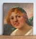 Female Portret Original Antique Oil Painting 1900's Beauty Girl Expressive