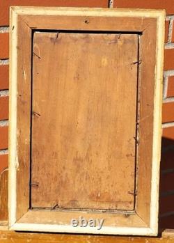 Femme Féminine Nue. Peinture huile sur panneau de bois signé Style XlXeme Siècle