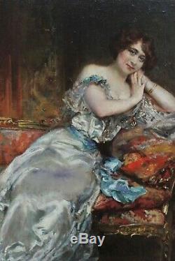 Femme élégante vers 1900