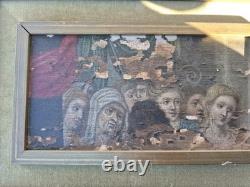 Fragment de volet de triptyque Huile sur bois École ancienne