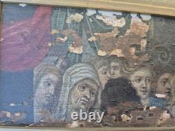 Fragment de volet de triptyque Huile sur bois École ancienne