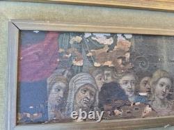 Fragment de volet de triptyque Huile sur bois École ancienne