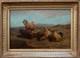 Fran&ccedil;ois Simon 1818-1896. Grand & Beau Paysage Avec Brebis & B&eacute;lier Au Repos