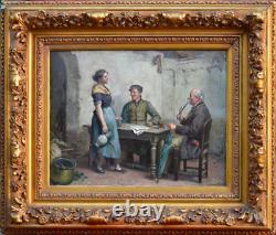 Franz Meerts 1836-1896, École Belge. Intérieur de Taverne