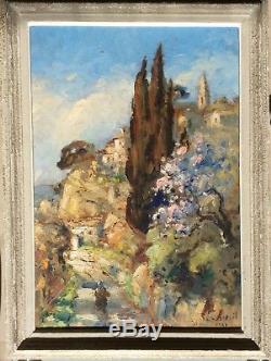 Gabriel Breuil Avignon Huile Sur Panneau Ancienne Impressionnisme Provencal