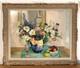 Gd Bouquet Miroir Tableau Peinture Henri Clément-serveau Cadre Montparnasse 30f