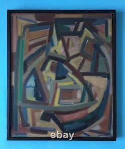 Georges CLAIREFOND Rare HSP de 1955 Huile sur panneau Expressionnisme Abstrait
