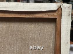 Gérard Economos (1935-2016) Huile sur toile Sous-bois Signé XX