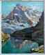 Grand & Lumineux Paysage Des Alpes 1940. Lac Petarel & L'olan Dans Les Écrins