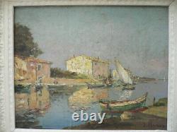 HUILE SUR PANNEAU HST SIGNEE JOSEPH HURARD IMPRESSIONISTE IMPRESSIONISME acajou