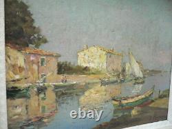 HUILE SUR PANNEAU HST SIGNEE JOSEPH HURARD IMPRESSIONISTE IMPRESSIONISME acajou