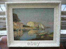 HUILE SUR PANNEAU HST SIGNEE JOSEPH HURARD IMPRESSIONISTE IMPRESSIONISME acajou