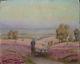 Henry Marie Charry Tableau Bois Circa 1920 Peintre Lorrain Bergere Et Moutons