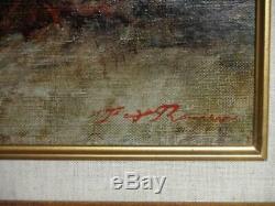 Huile François-Auguste RAVIER 1814-1895 AUTHENTICITE GARANTIE 33X41 bois Thuile