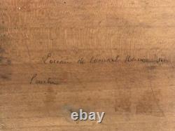 Huile Panneau Bois Xixeme L Ocean De L Amiral Morice Sur L Aube B1071