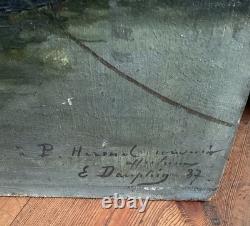 Huile Sur Bois Eugene Dauphin