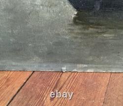 Huile Sur Bois Eugene Dauphin