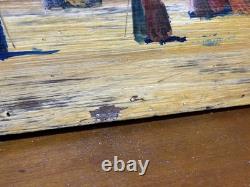Huile Sur Bois Signée Diotallevi (Joseph Né En 1959)