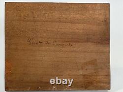Huile Sur Panneau Bois Theme Marin XIX Eme Vue De Bretagne B1072