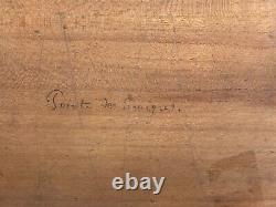 Huile Sur Panneau Bois Theme Marin XIX Eme Vue De Bretagne B1072