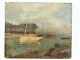 Huile Sur Panneau Bois Theme Marin Xixeme Presque Ile De Conleau D98 B1069