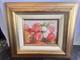 Huile Sur Panneau Bouquet De Roses Sg Claude Salembier Cadre Bois Doré Xxe